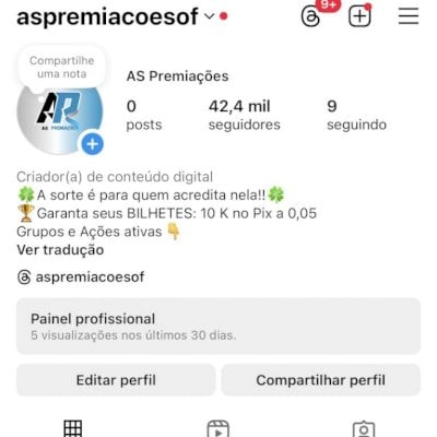 Conta do Instagram de 40mil seguidores ✅