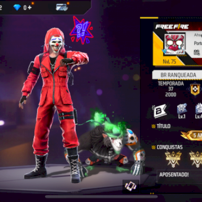 Conta Free Fire Nvl 75