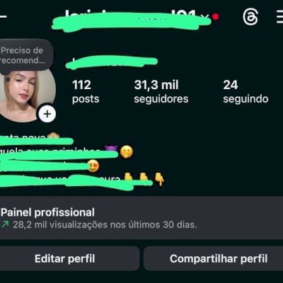 conta instagram  com 31 mil seguidores reais e engajados