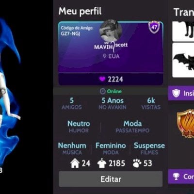 CONTA CARA AVAKIN LIFE LEVEL 47