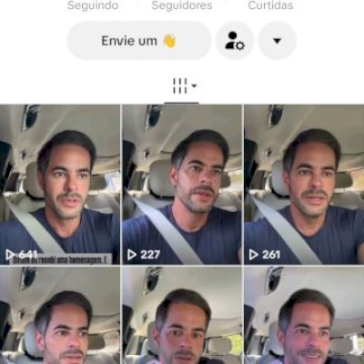 Vendo conta do tik Tok bem engajada