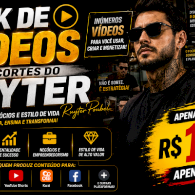 +420 Cortes do Ruyter Poubel-TikTok, Reels, Shorts, Kwai e Facebook-ENTREGA AUTO