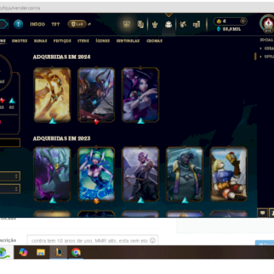 Conta com 10 anos de uso