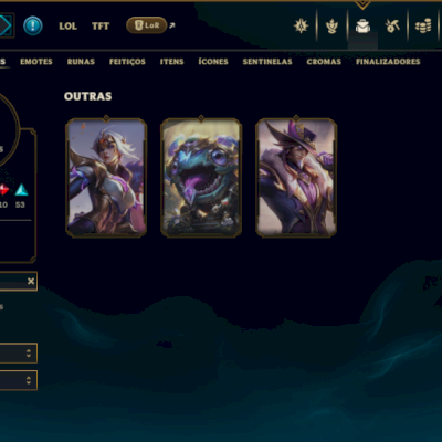 Prata 3 com 120 Champs e 114 Skins  ( ADC / SUP / TOP )