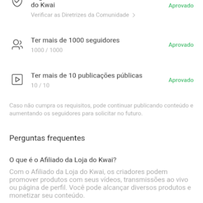 Vendo essa conta kwai 12,5k seguidores orgânico