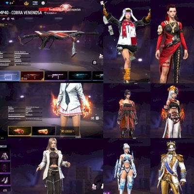 🌸⚡️ CONTA FEMININA FREE FIRE 4 ANOS + PUNHO MESTRE DA BATALHA ⚡️🌸