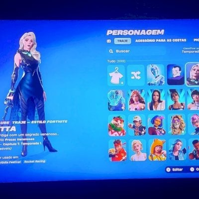 Conta fortnite 700 skin, único dono full acesso, da seaon 2,6 em diante ...