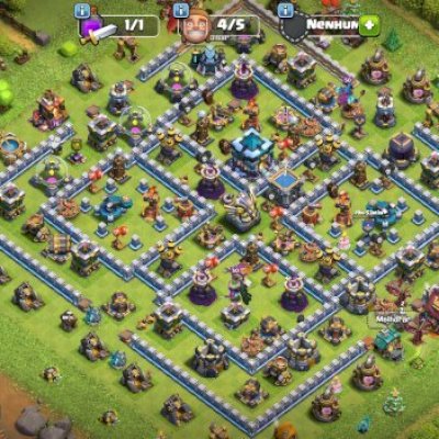 CONTA DE CLASH OF CLANS CV 12 FULL