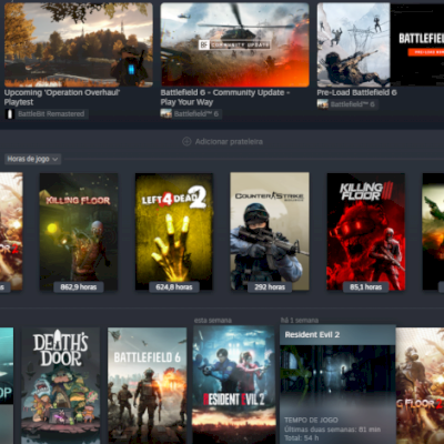 conta steam criada em 2011, nivel 22 com 111 jogos