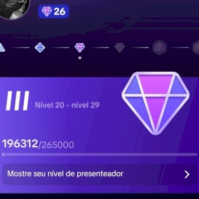 Conta nível 26 no tiktok