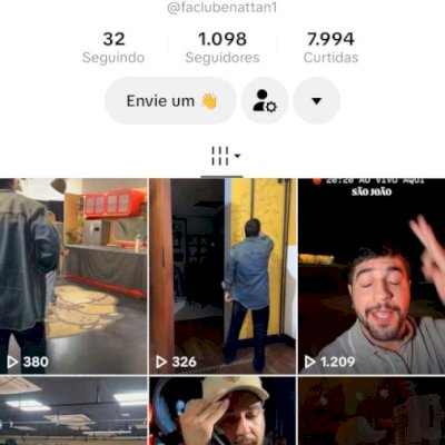 Vendo conta do tik Tok engajada