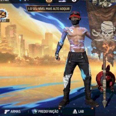 conta ff antiga com 3 calça angelical e etc