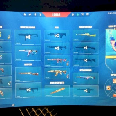 CONTA COMPLETA COM SKIN DE TUDO