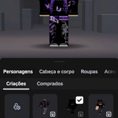 Conta Roblox com roupas e itens no inventário