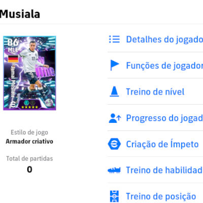 Conta Efootball com Musiala 105