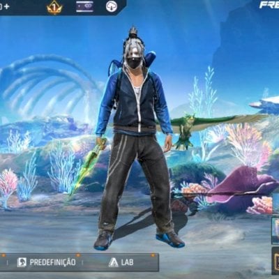 Conta rara de ff com calça poucas palavras, armas atributadas e mais