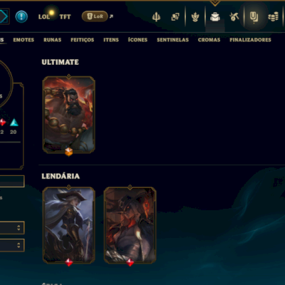 Unranked com 70 Champs e 38 Skins ( MID / ADC )