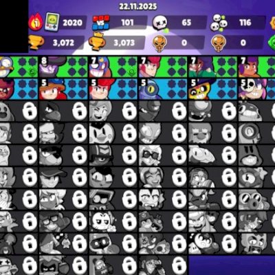 CONTAS BRAWL STARS ALEATÓRIAS COM 3MIL TROFÉUS+