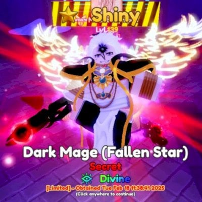 Dark Mage Pré-Trade Anime Adventure