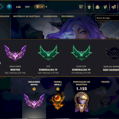 Mestre com TODOS os Champs e 327 Skins ( Nivel 754 )