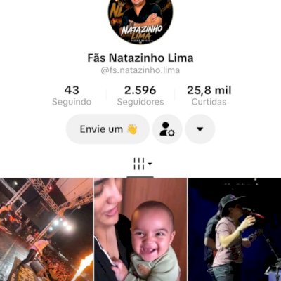 Vendo conta do tik Tok engajada