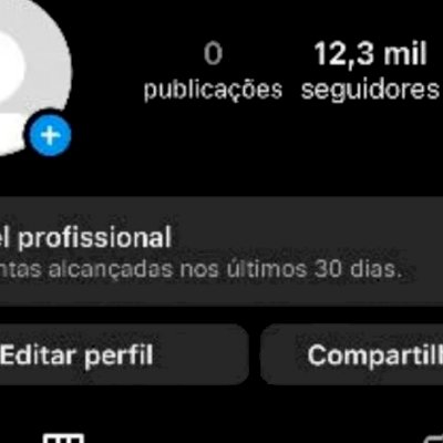 Conta do Instagram 12 mil seguidores