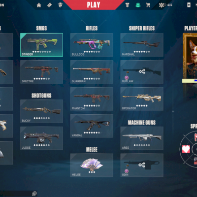 CONTA DE VALORANT COM SKIN EM TODAS AS ARMAS COM CHAMPIONS 2023 E LEQUE DA CHINA