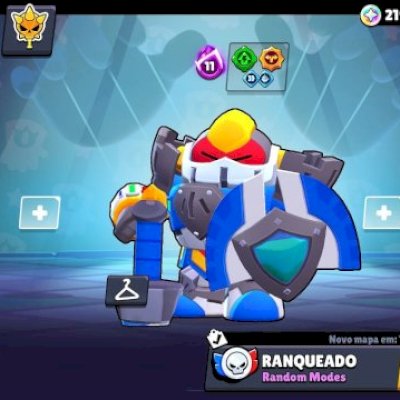 Conta Brawl Stars com todos os brawlers, 62 hipercargas, mais de 350 skins.