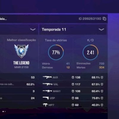 Conta Legend com Faca!