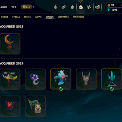 Conta Híbrida LOL (577 skins, lvl 398, 13 míticas 5 ultimate) e Valorant