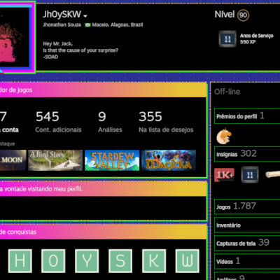 Conta com +1750 games e lvl 90
