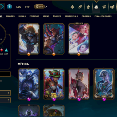 Conta Riot Híbrida | Skins Raras LoL & Valorant