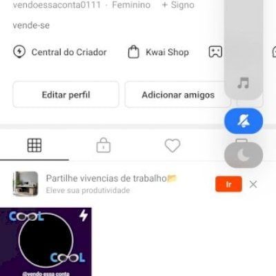 Conta Kwai com 75k de seguidores
