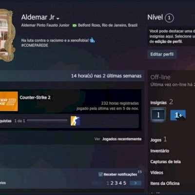 Vendo duas contas de CS2