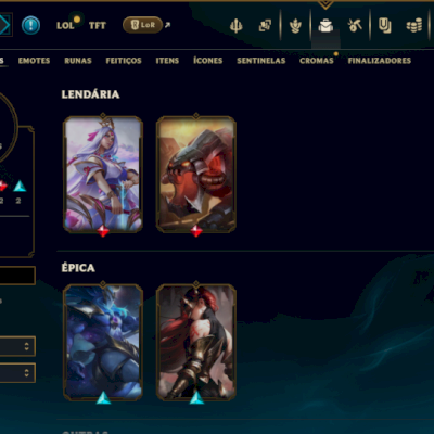 Ouro 1 com 95 Champs e 16 Skins