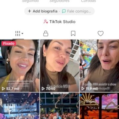 Vendo conta do tik Tok engajada