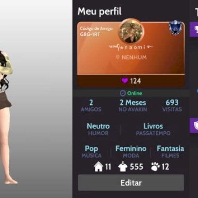Conta avakin feminina