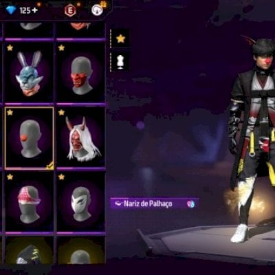 Conta de FF nível 76, Com 7° passa de elite e angelical Amarela