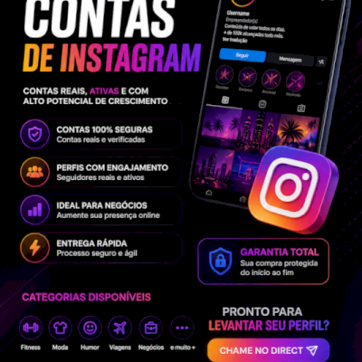 contas instagram aquecidas