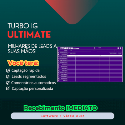 Turbo Ig Ultimate - Muitos leads para alavancar seu negocio!