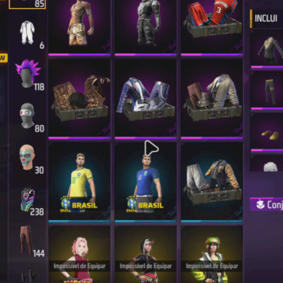 conta do free fire com skin de 2022/3