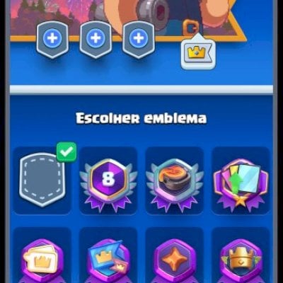 Conta Clash Royale Nvl 15, 20 cartas nvl 15, 15k d troféus, 75 emotes, Passe atv