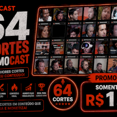 64 Cortes Primo Cast-Negócios, Mentalidade e Conteúdo Viral-ENTREGA AUTOMÁTICA