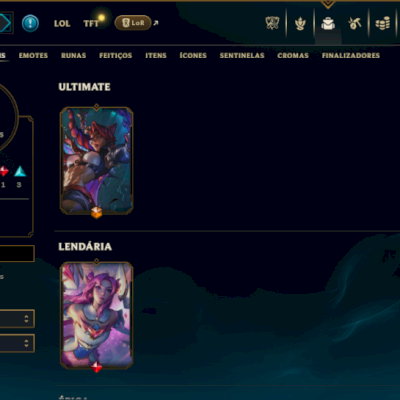 Ouro 4 com 90 Champs e 18 Skins