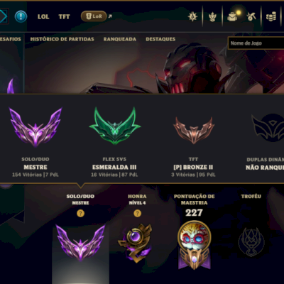 Mestre com 95 Champs e 16 Skins
