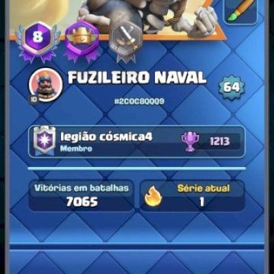 CONTA DE CLASH ROYALE!