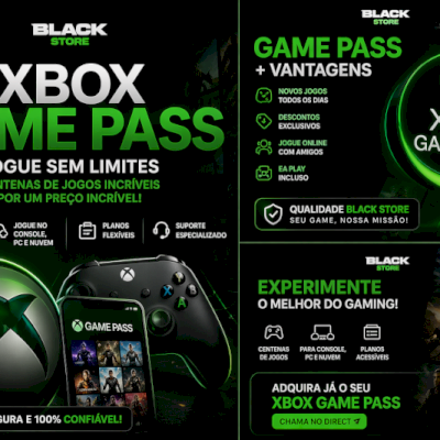 CONTA DE XBOX COM GAME PASS ULT MENSAL!