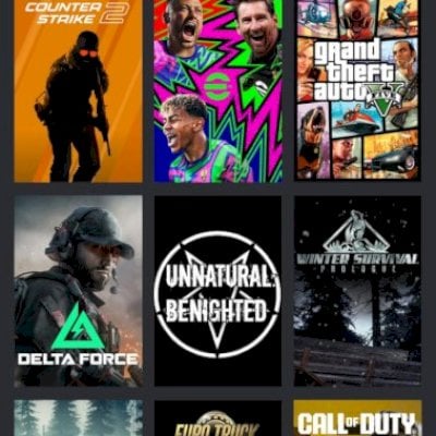 Conta steam com vários jogos