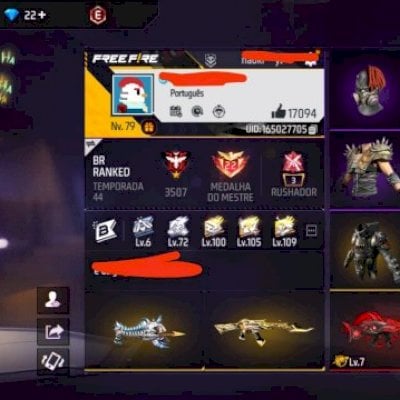 vendo conta de ff antiga