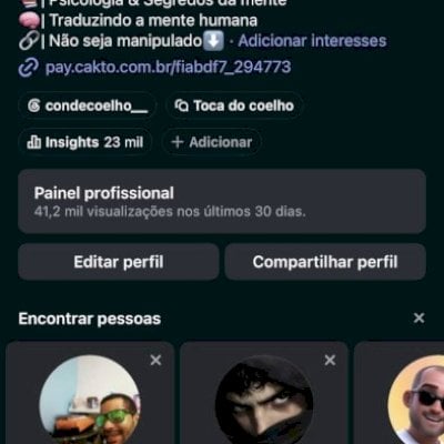 Conta Instagram com 295 mil seguidores